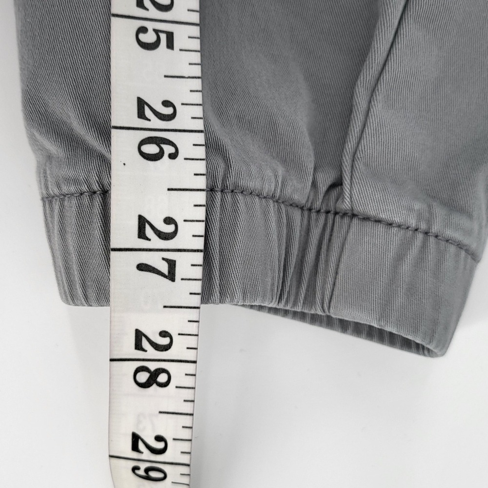 Hollister Men's Skinny Jogger Pants Gray Stretch Cargo Pockets Elastic Waist 32 - Picture 8 of 8